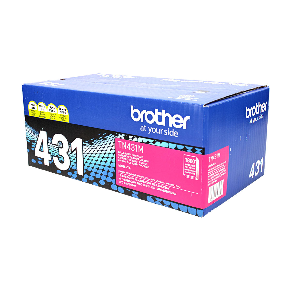 OEM Brother (TN431M) Toner Cartridge, Magenta, 1.8K Yield