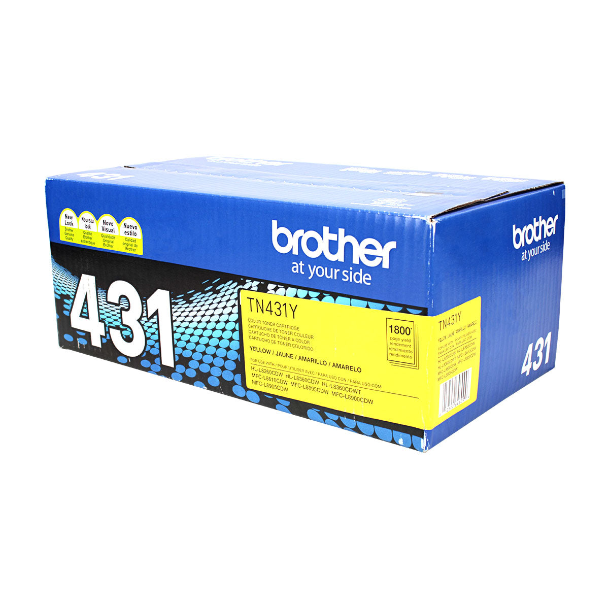 OEM Brother (TN431Y) Toner Cartridge, Yellow, 1.8K Yield