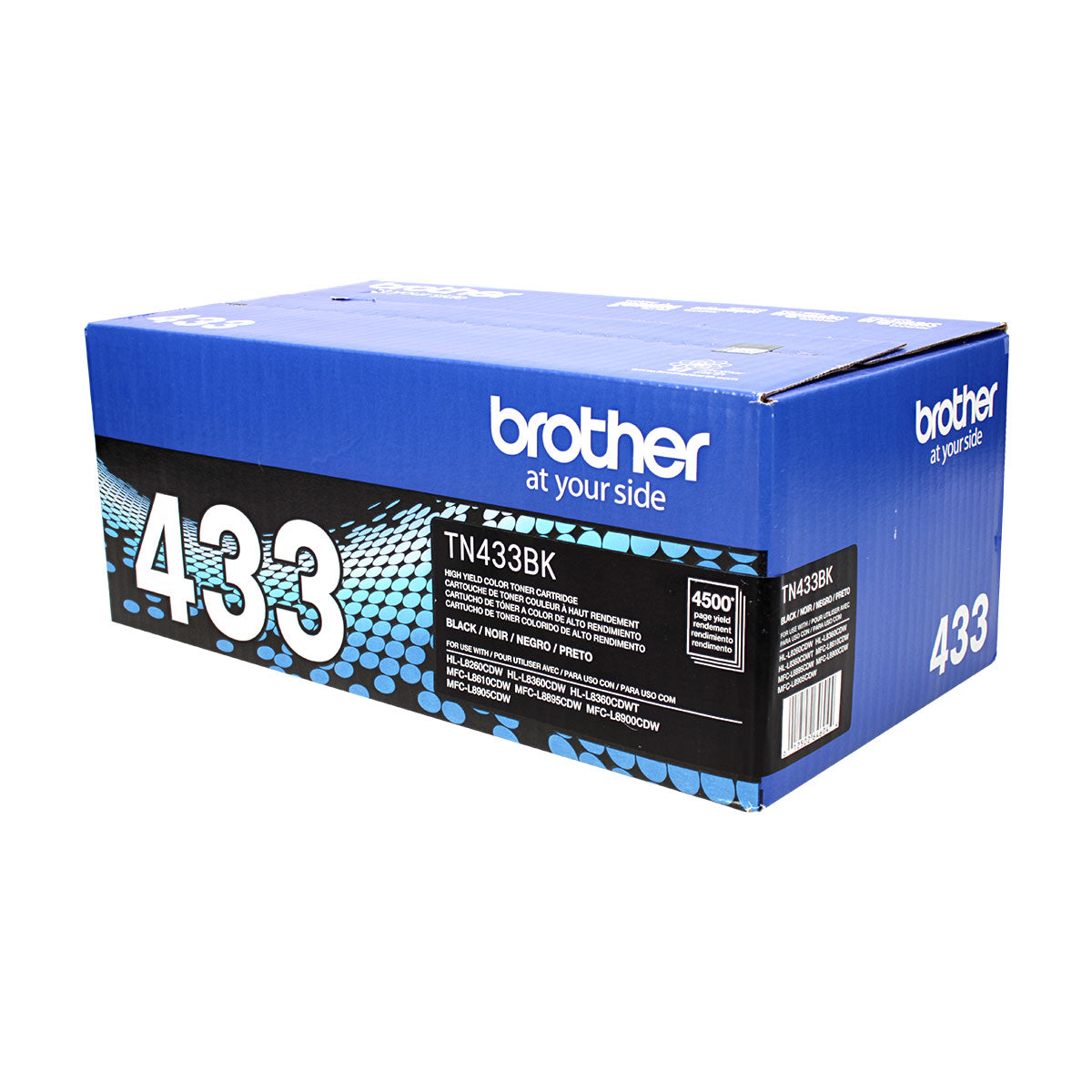 OEM Brother (TN433BK) Toner Cartridge, Black, 4.5K High Yield