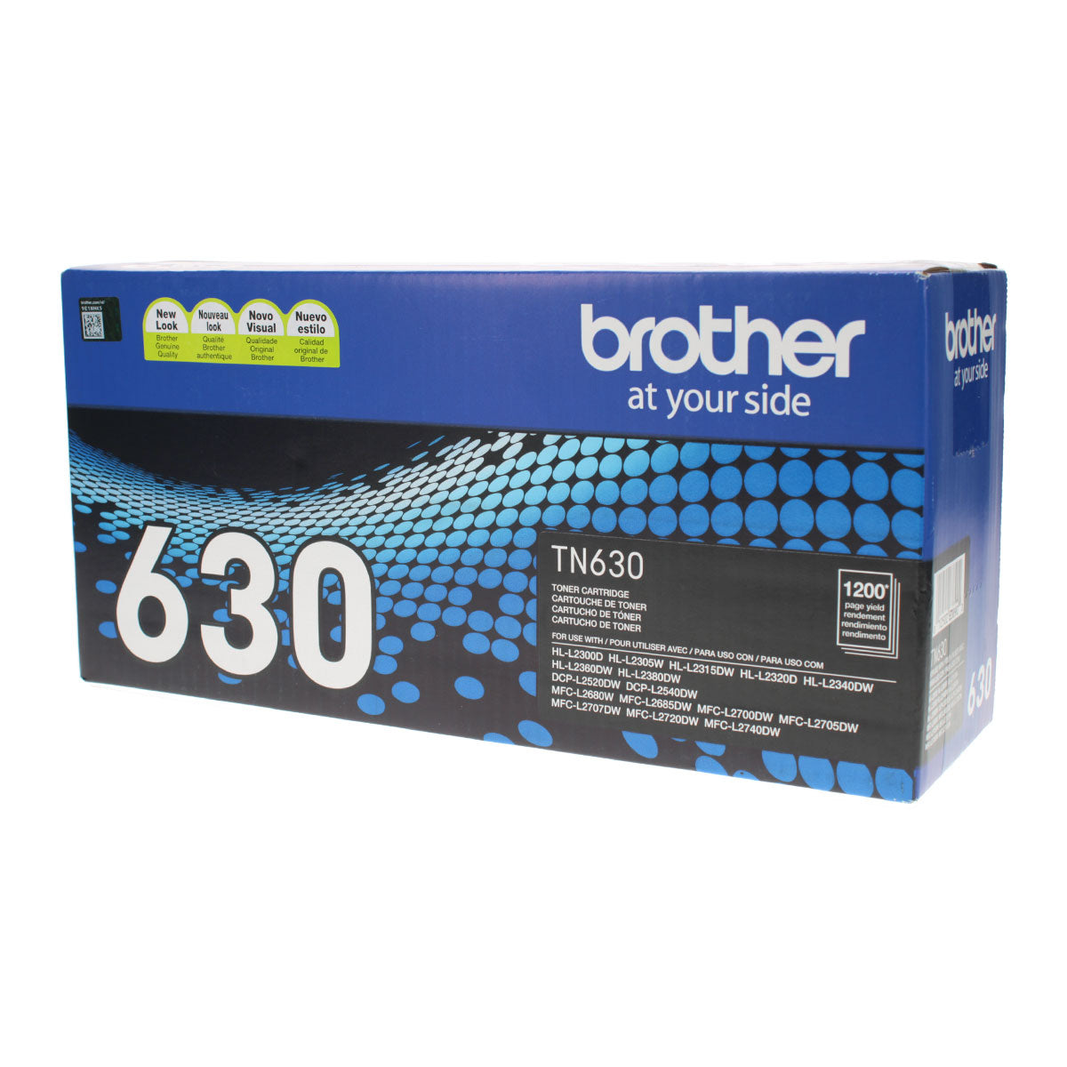 OEM Brother (TN630) Toner Cartridge, Black, 1.2K Yield