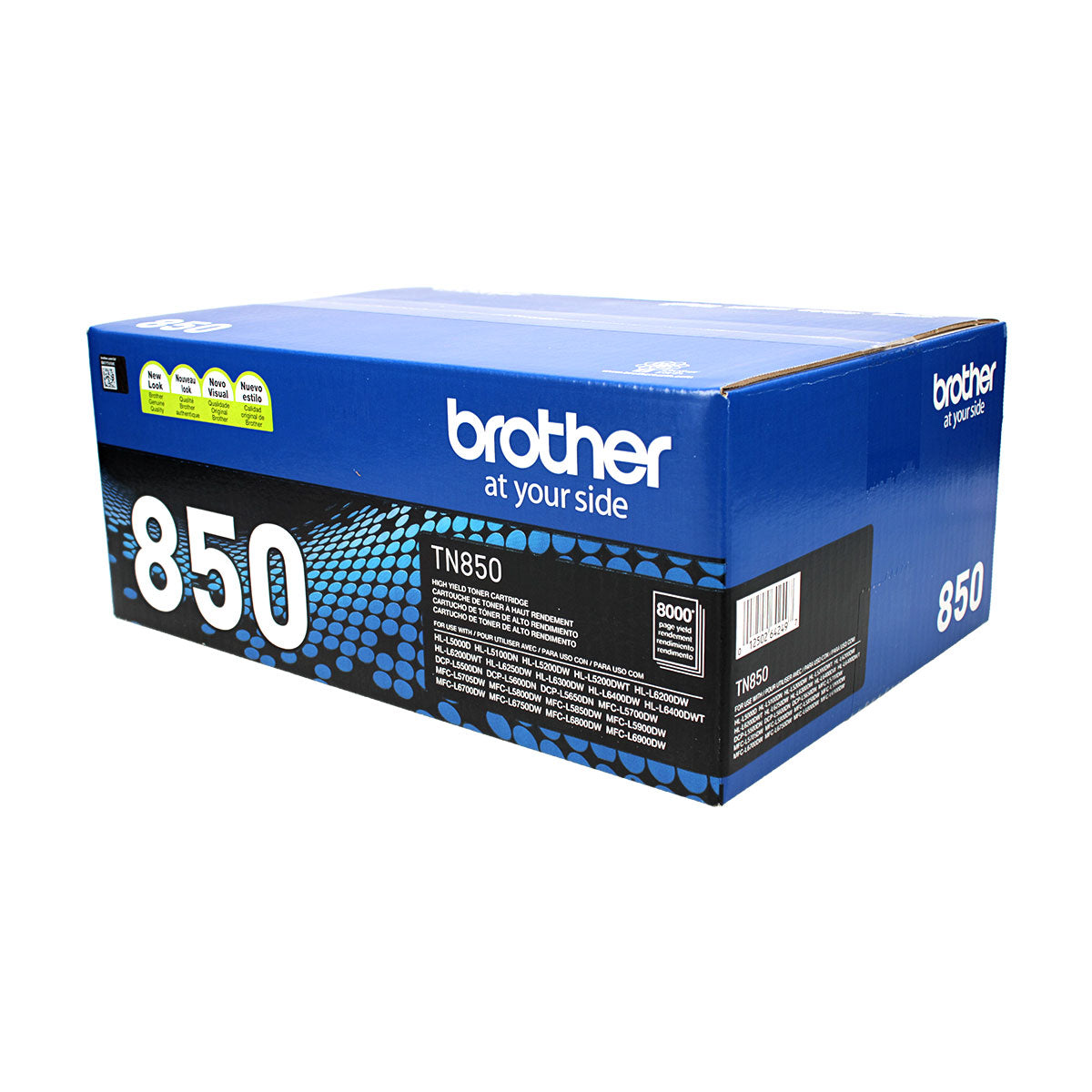 OEM Brother (TN850) Toner Cartridge, Black, 8K High Yield