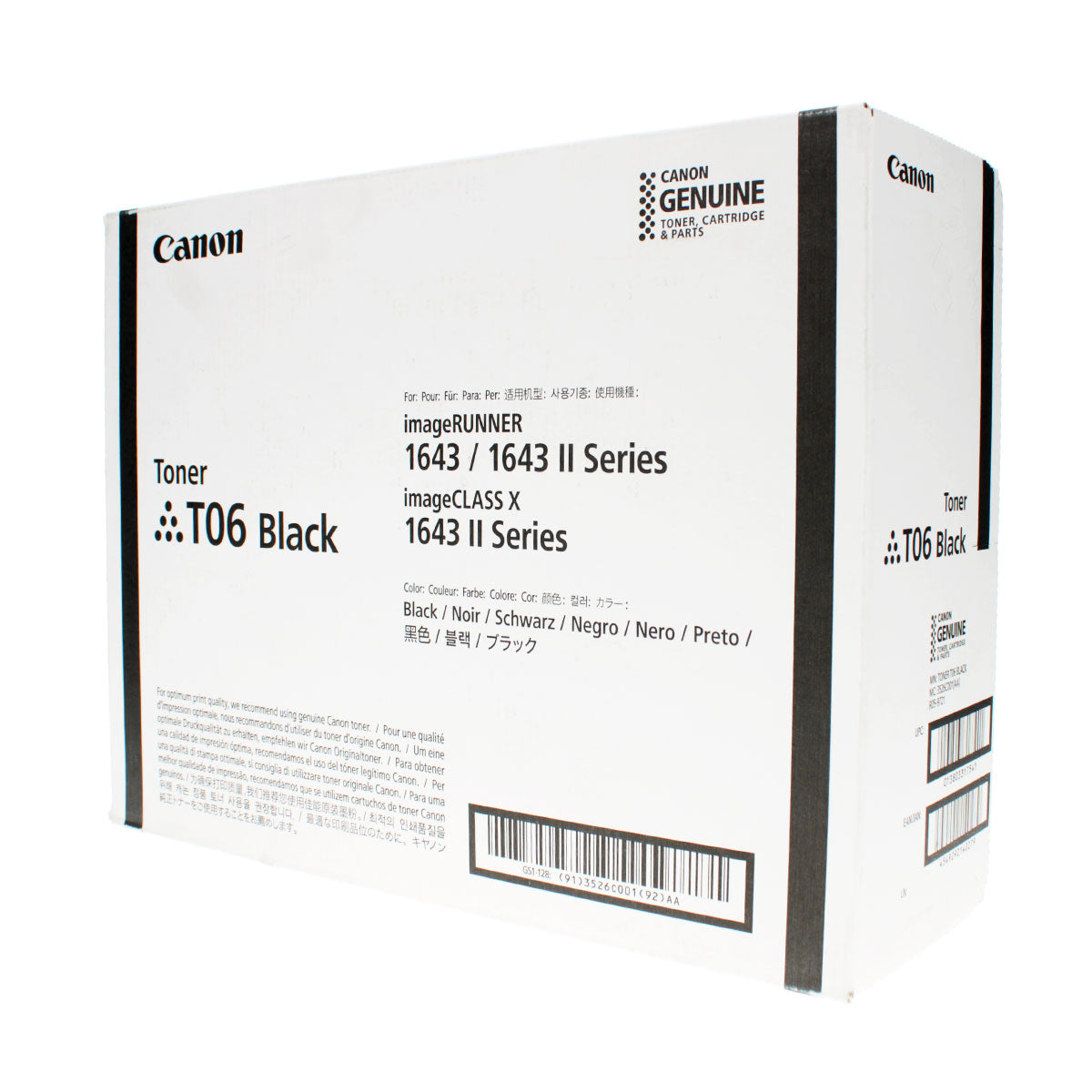 OEM Canon T06 (3526C001) Toner Cartridge, Black, 20K Yield