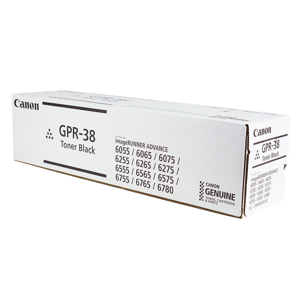 OEM Canon GPR-38 (3766B003) Toner Cartridge, Black, 56K Yield