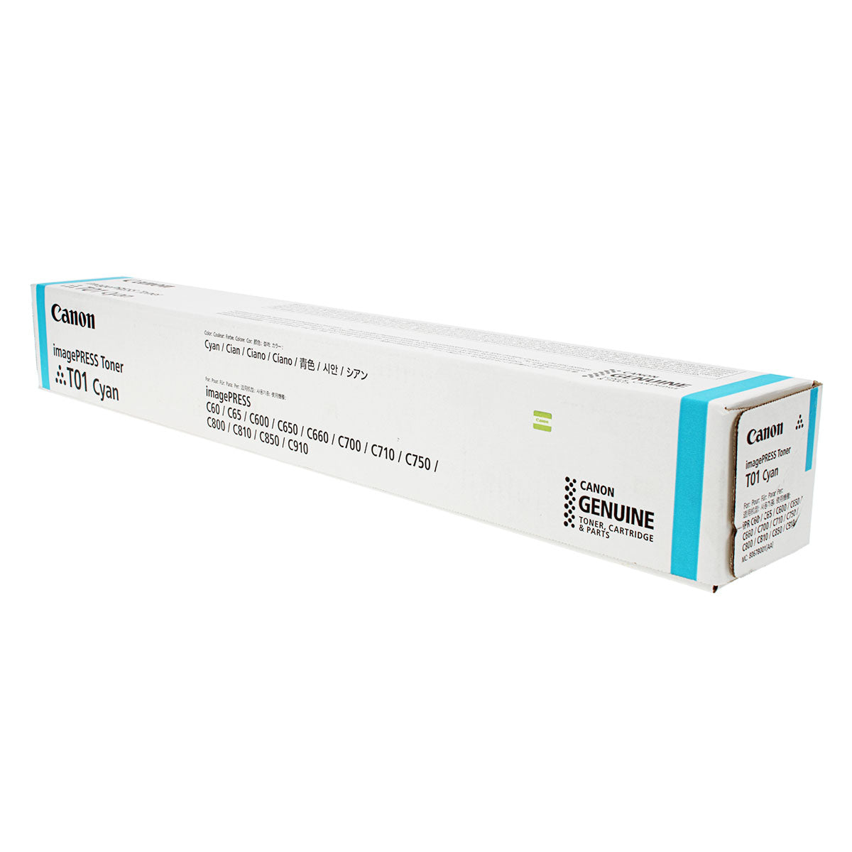 OEM Canon T01C (8067B001) Toner Cartridge, Cyan, 39.5K Yield