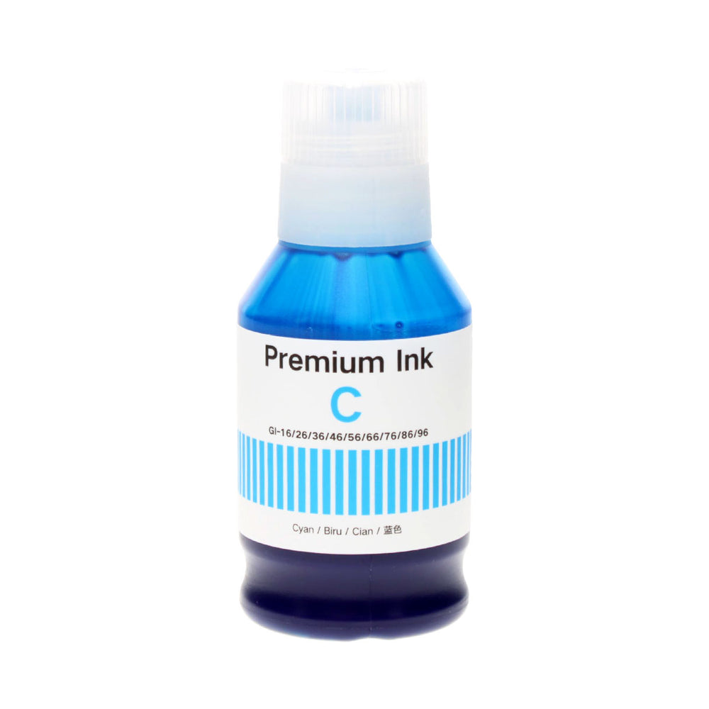 Compatible Canon GI-26C cyan ink bottle, 170 ml