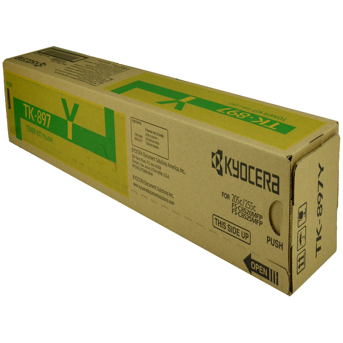 OEM Copystar TK-897Y (1T02K0AUS0) Toner Cartridge, Yellow, 6K Yield