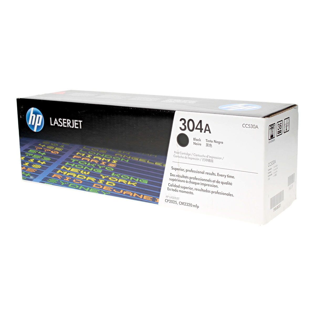 OEM HP 304A (CC530A) Toner Cartridge, Black, 3.5K Yield