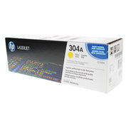 OEM HP 304A (CC532A) Toner Cartridge, Yellow, 2.8K Yield