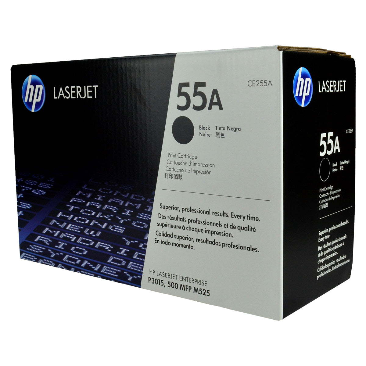 OEM HP 55A (CE255A) Toner Cartridge, Black, 6K Yield