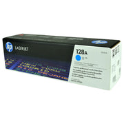 OEM HP 128A (CE321A) Toner Cartridge, Cyan, 1.3K Yield