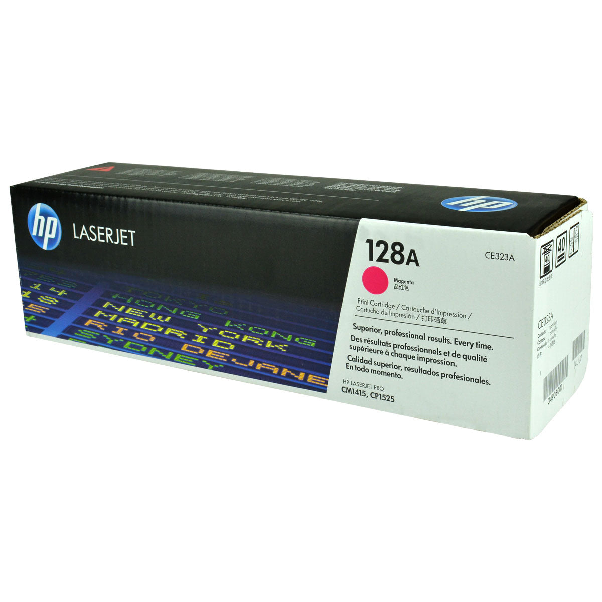 OEM HP 128A (CE323A) Toner Cartridge, Magenta, 1.3K Yield