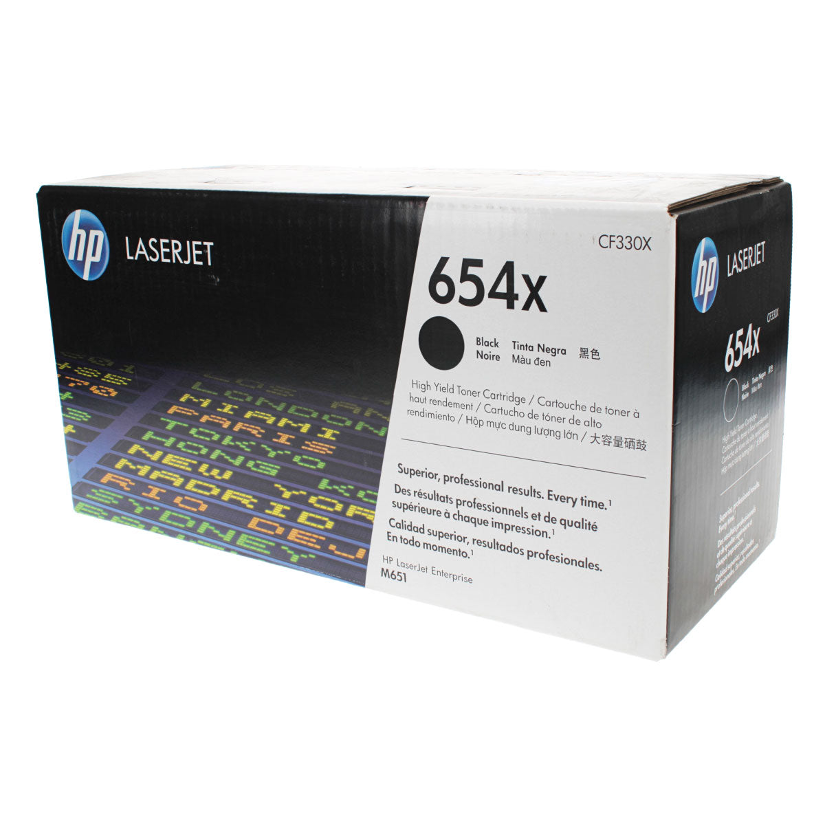 OEM HP 654X (CF330X) Toner Cartridge, Black, 20.5K High Yield