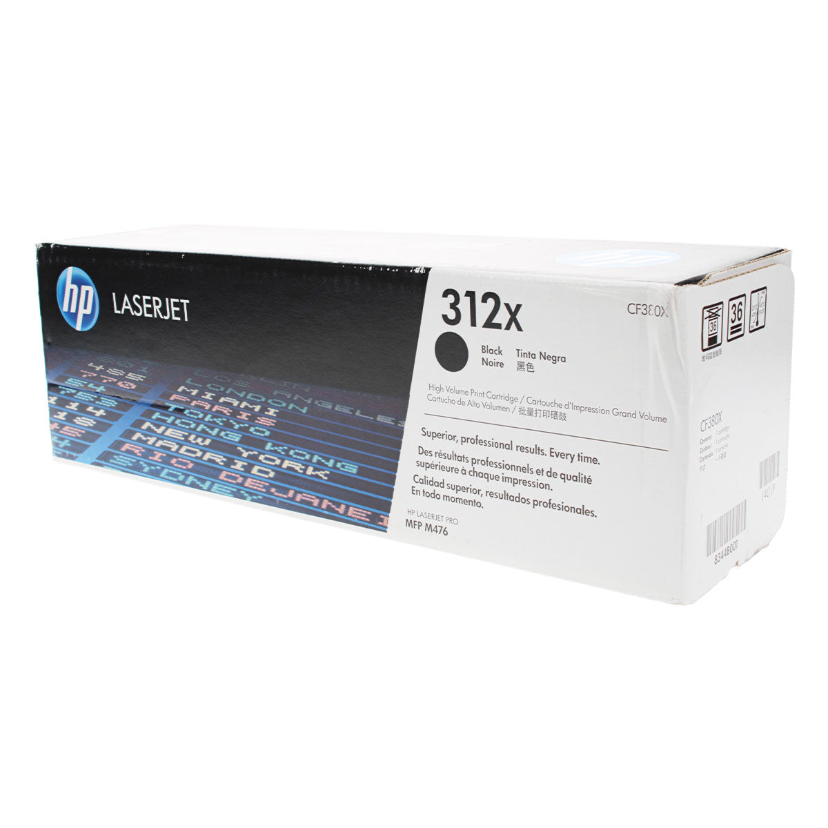 OEM HP 312X (CF380X) Toner Cartridge, Black, 4.4K High Yield