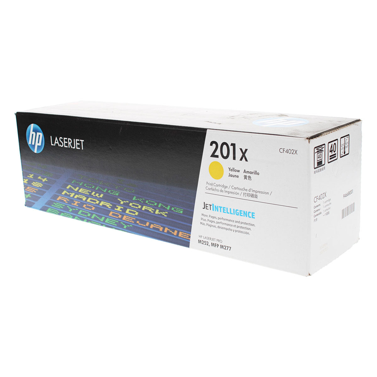 OEM HP 201X (CF402X) Toner Cartridge, Yellow, 2.3K High Yield