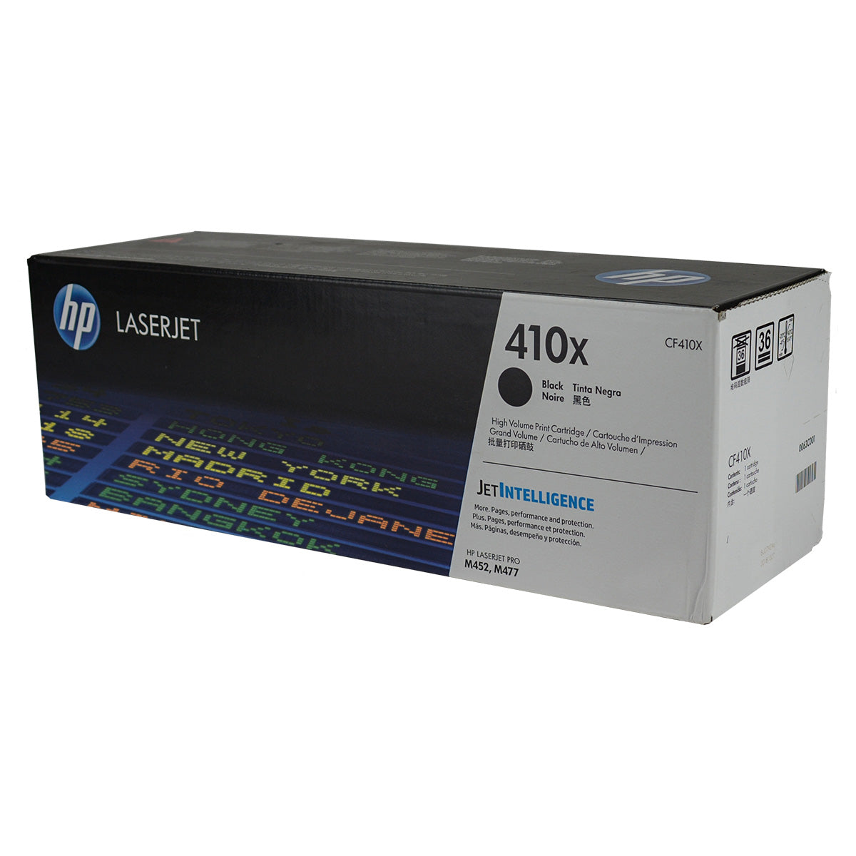 OEM HP 410X (CF410X) Toner Cartridge, Black, 6.5K High Yield