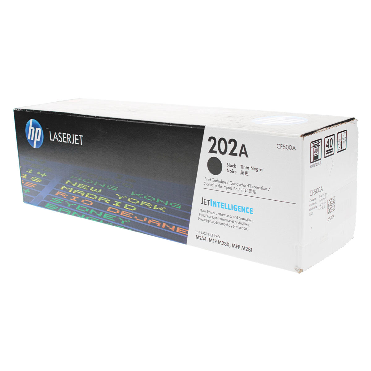OEM HP 202A (CF500A) Toner Cartridge, Black, 1.4K Yield