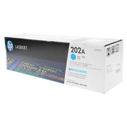 OEM HP 202A (CF501A) Toner Cartridge, Cyan, 1.3K Yield