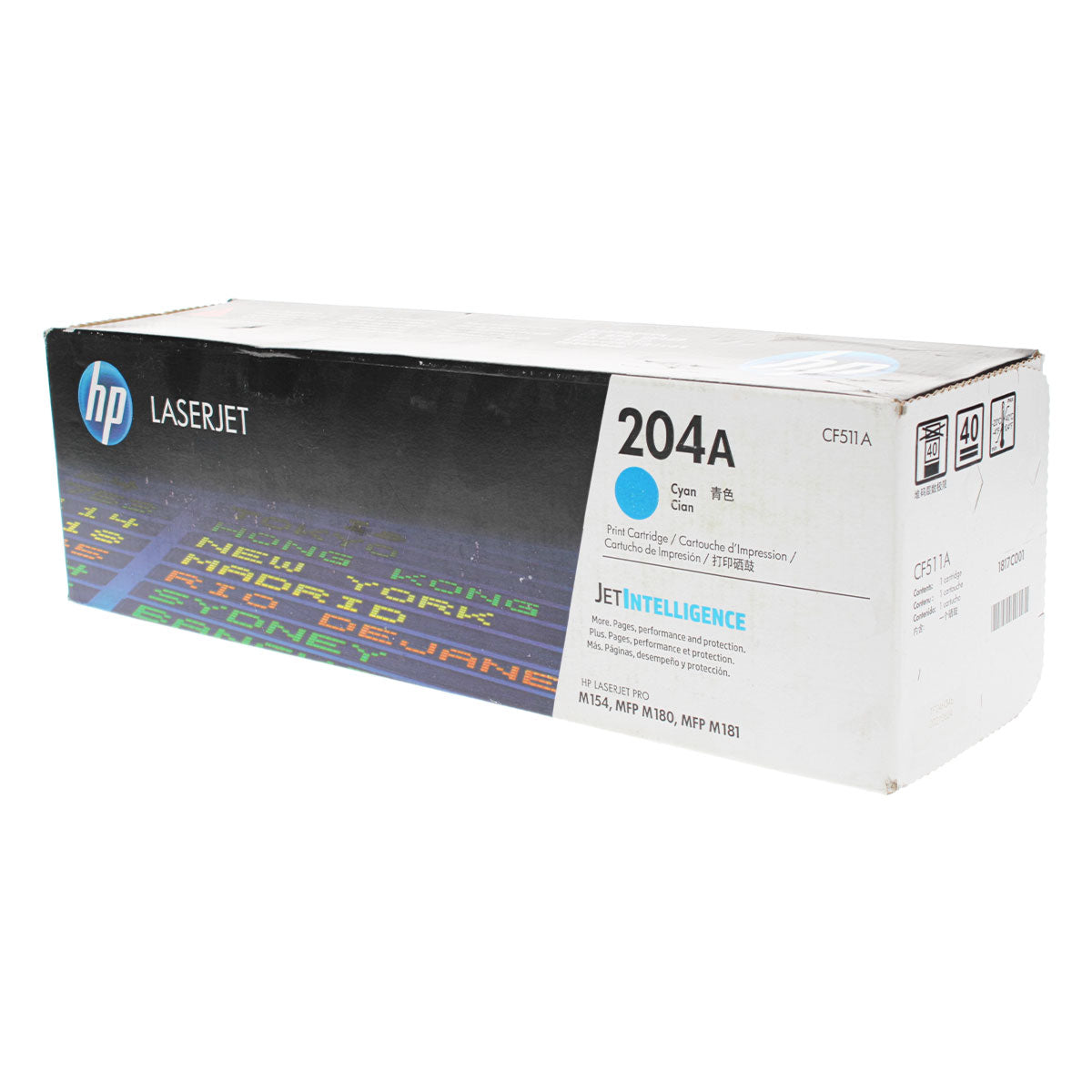 OEM HP 204A (CF511A) Toner Cartridge, Cyan, 900 Yield