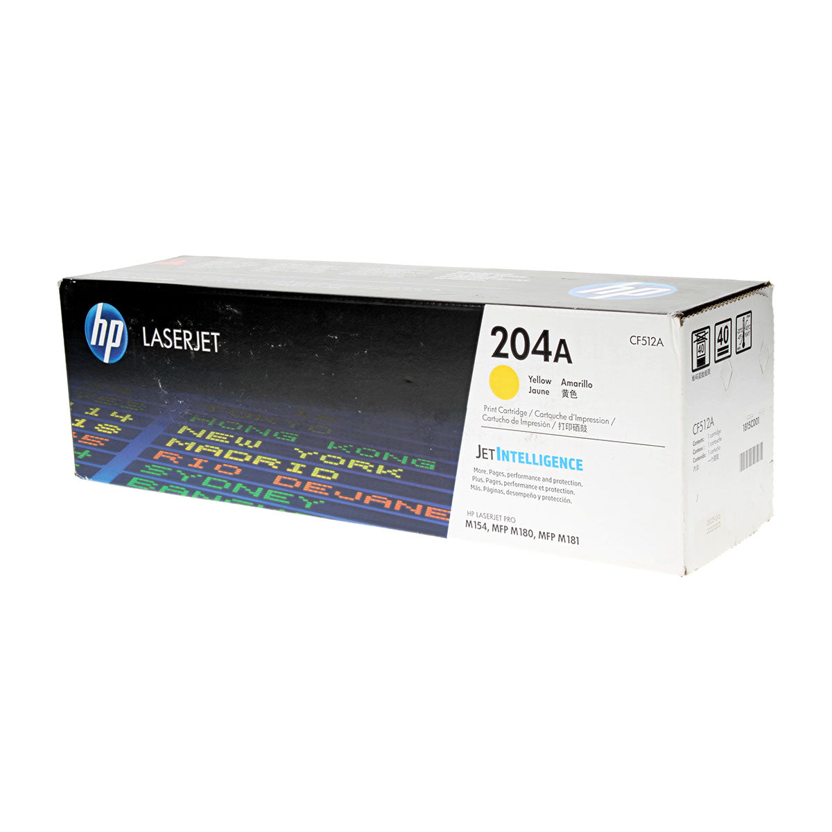 OEM HP 204A (CF512A) Toner Cartridge, Yellow, 900 Yield