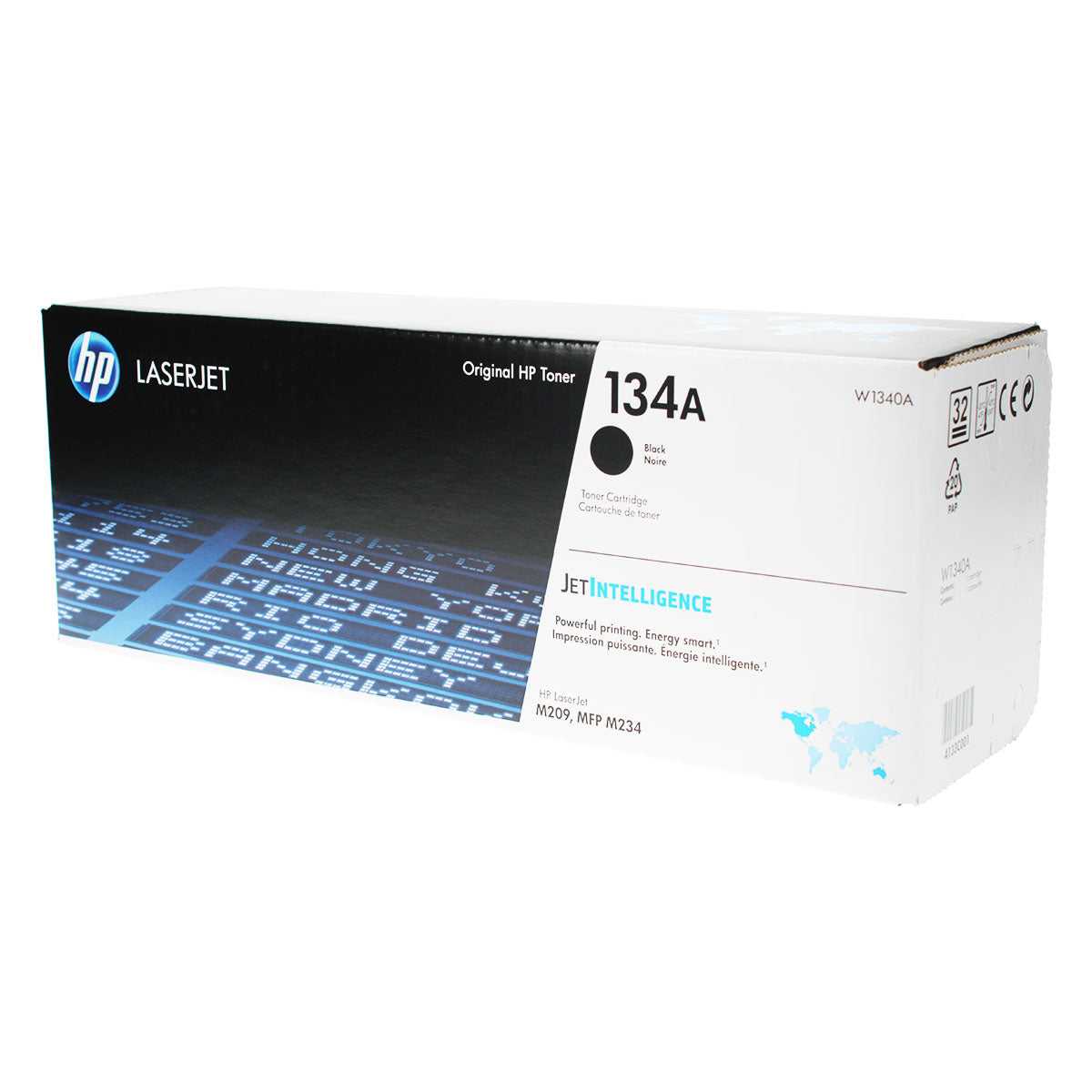 OEM HP 134A (W1340A) Toner Cartridge, Black, 1.1K Yield