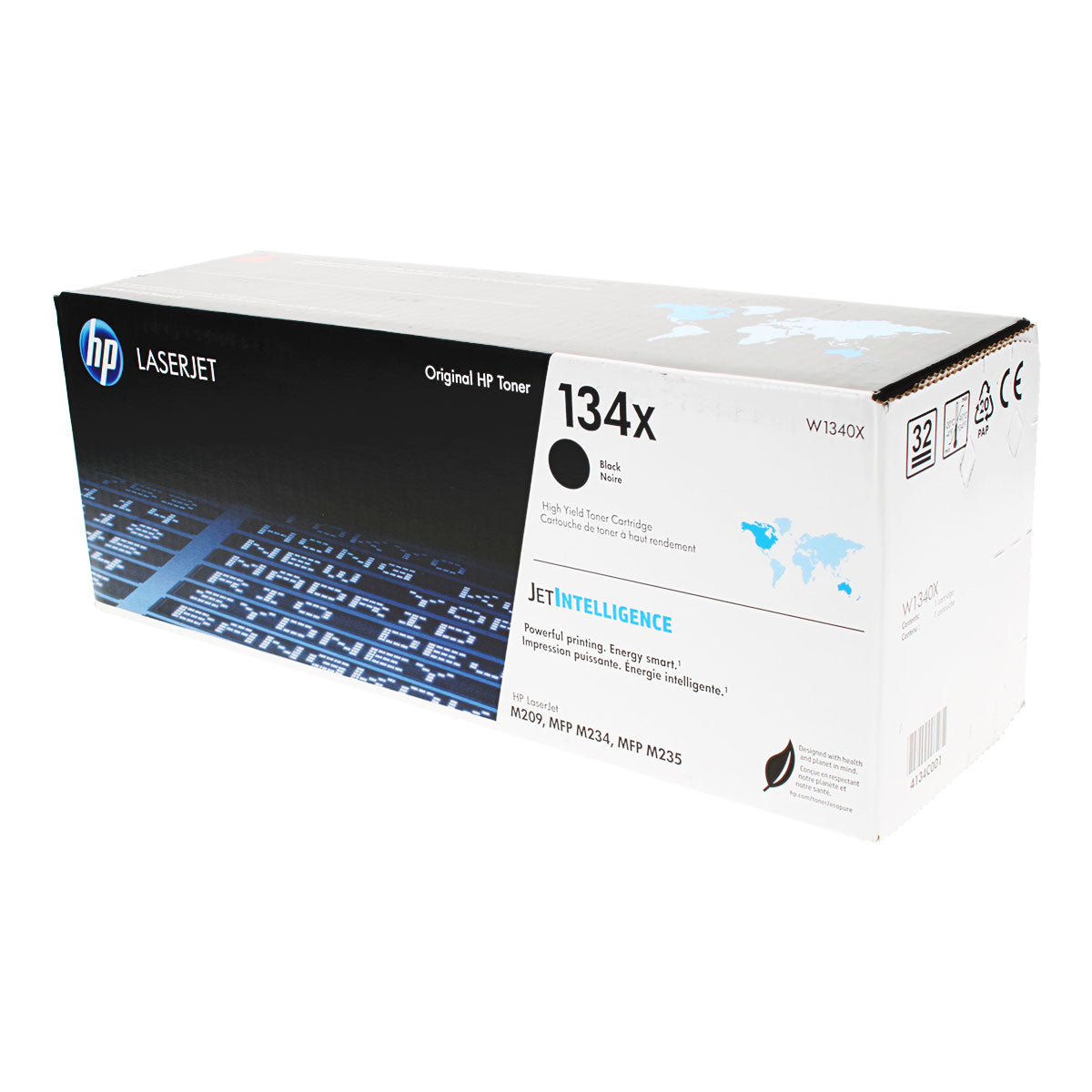 OEM HP 134X (W1340X) Toner Cartridge, Black, 2.4K High Yield