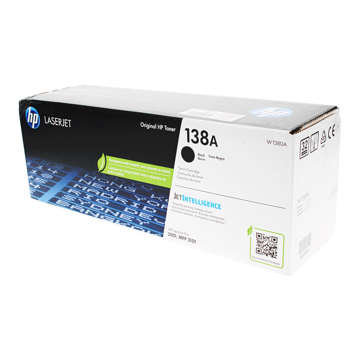 OEM HP (W1380A) Toner Cartridge, Black, 1.5 Yield
