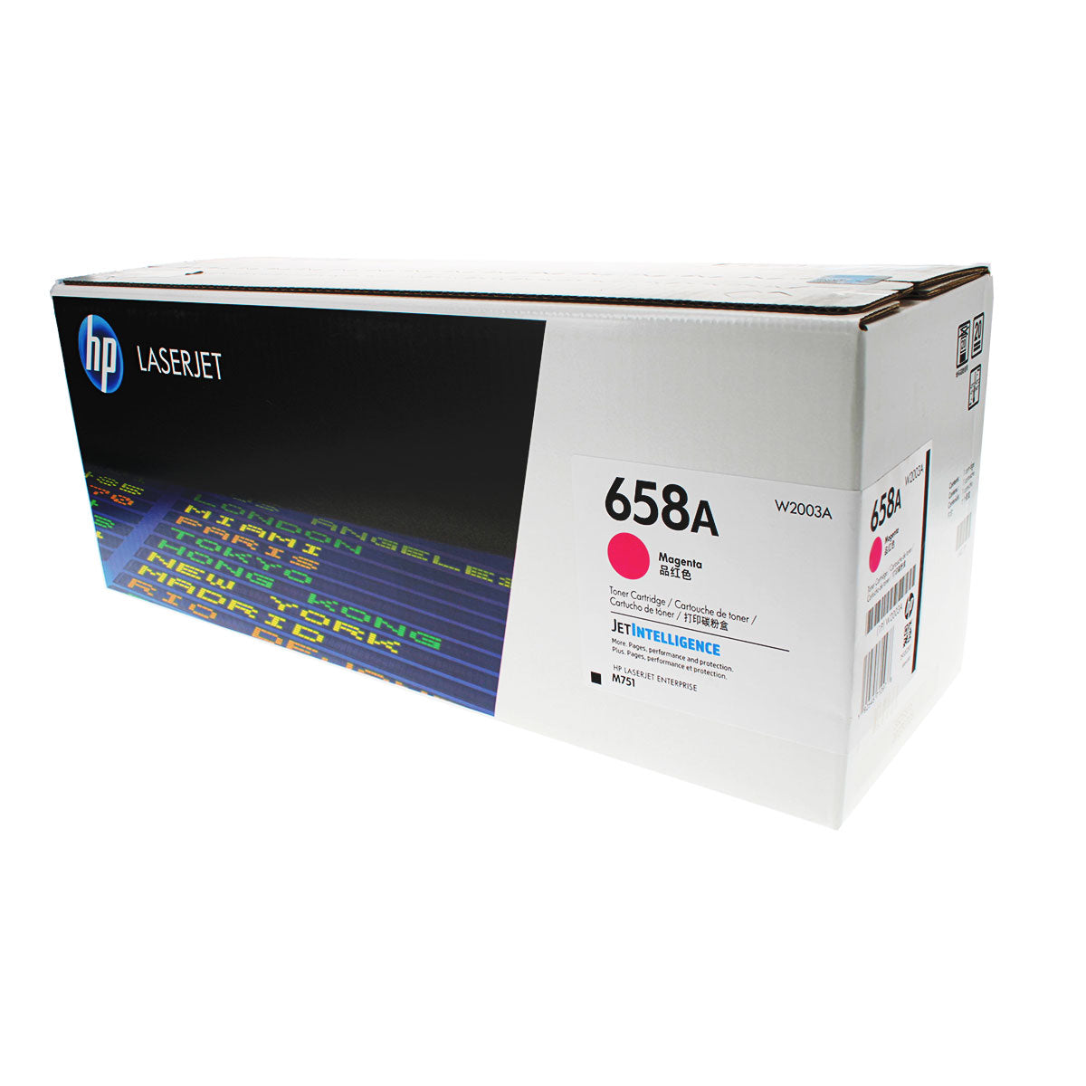 OEM HP 658A (W2003A) Toner Cartridge, Magenta, 6K Yield