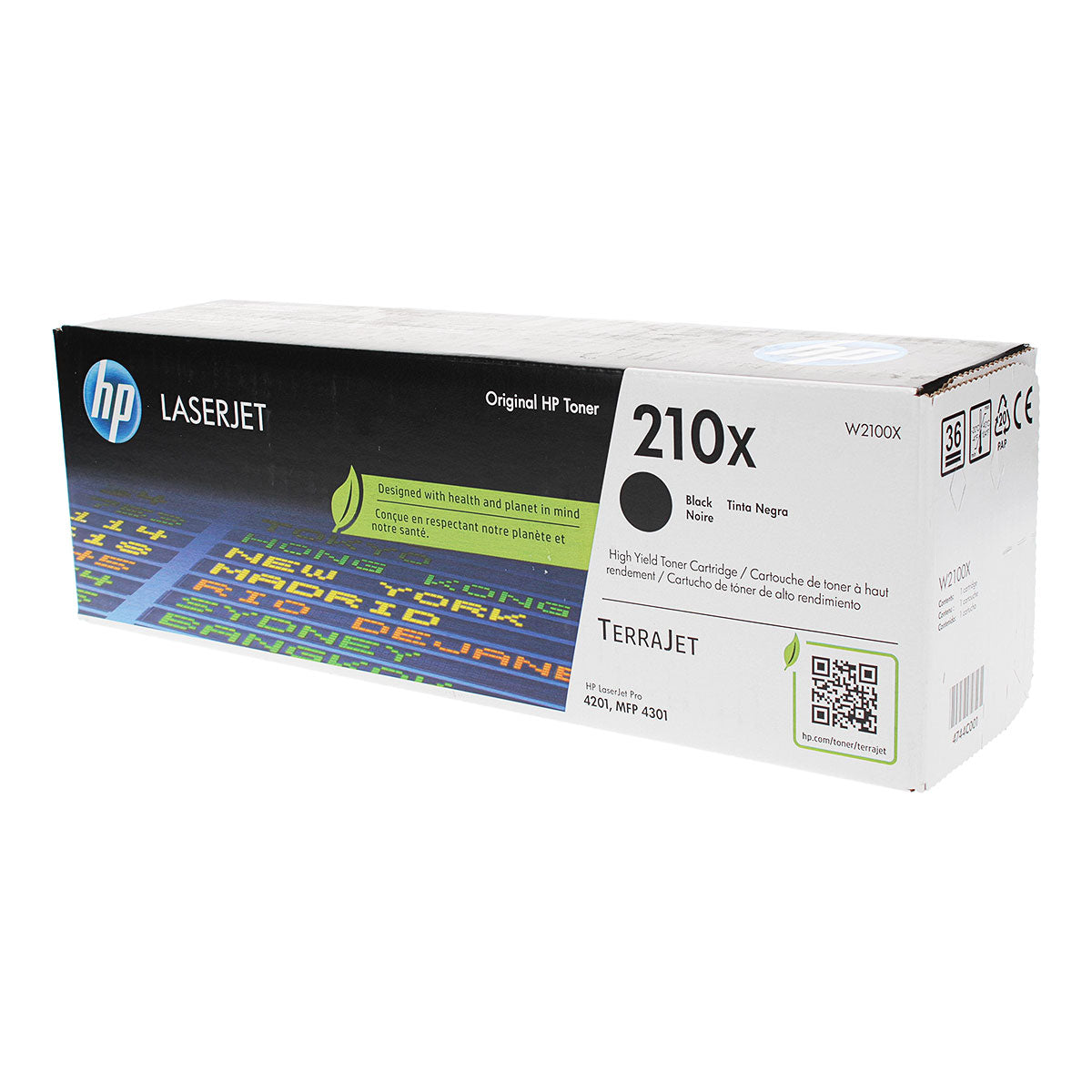 OEM HP (W2100X) Toner Cartridge, Black, 7.5K Yield