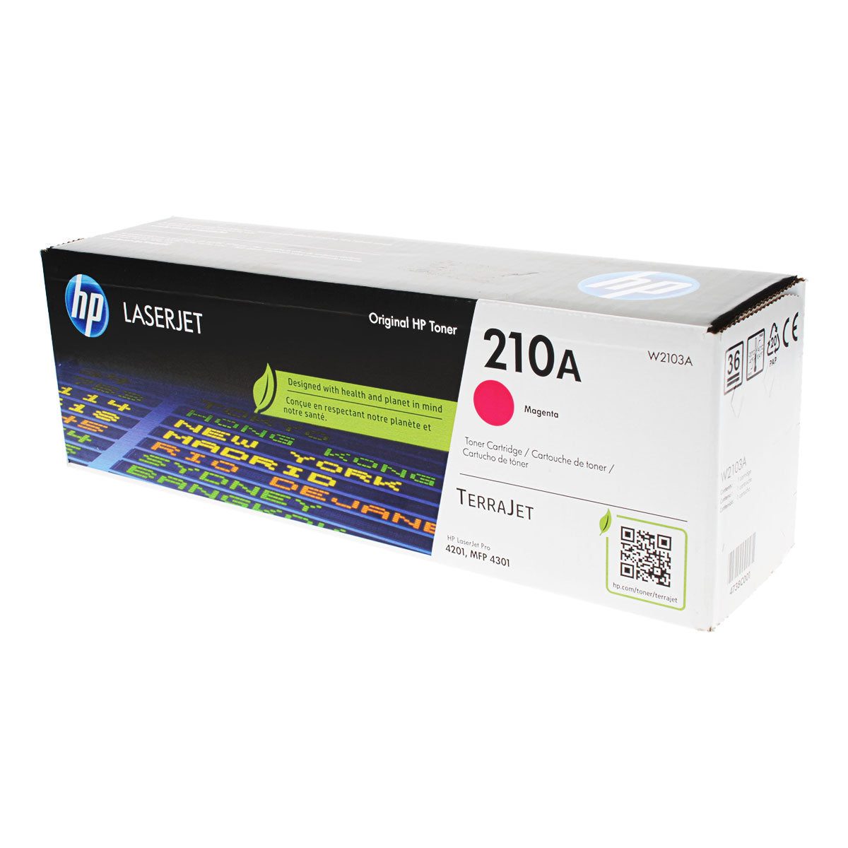 OEM HP (W2103A) Toner Cartridge, Magenta, 1.8K Yield