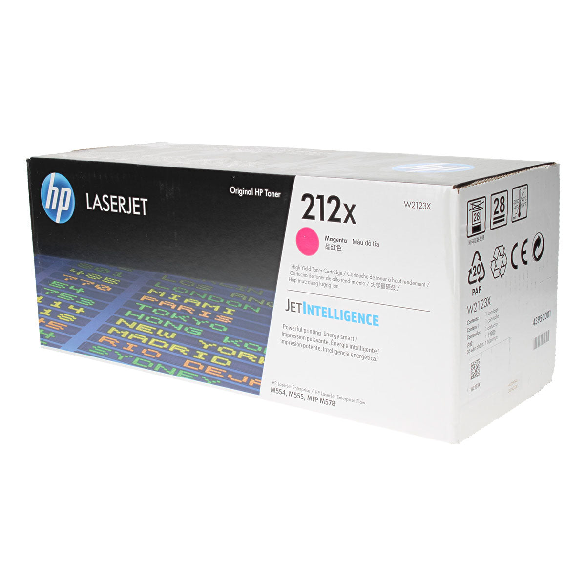 OEM HP (W2123X) Toner Cartridge, Magenta, 10K Yield
