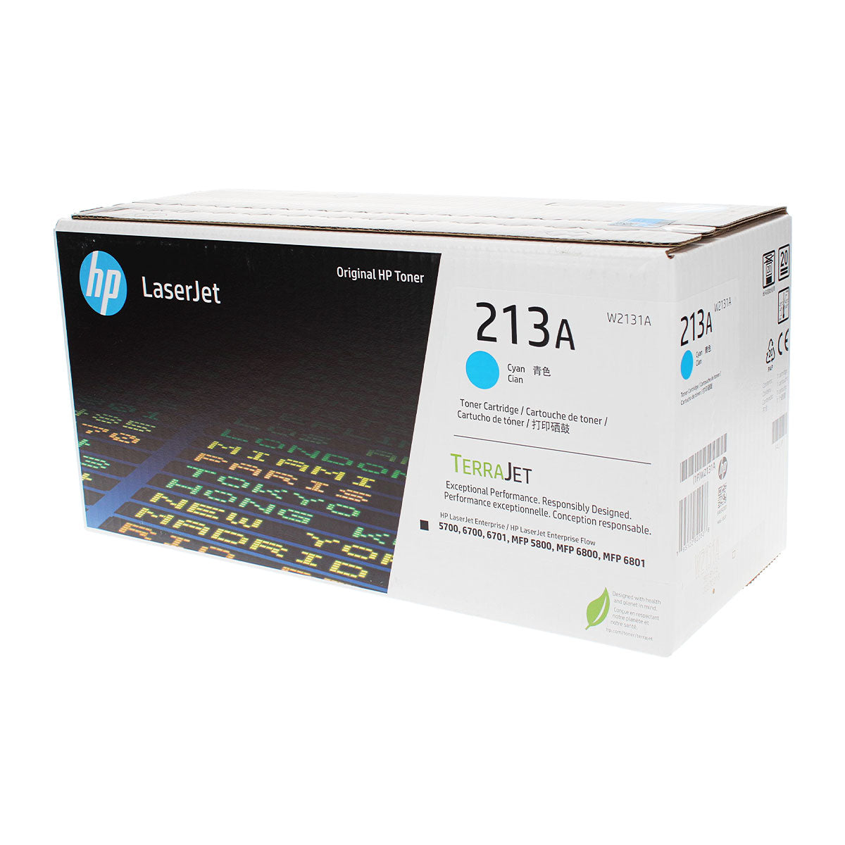 OEM HP (W2131A) Toner Cartridge, Cyan, 3K Yield