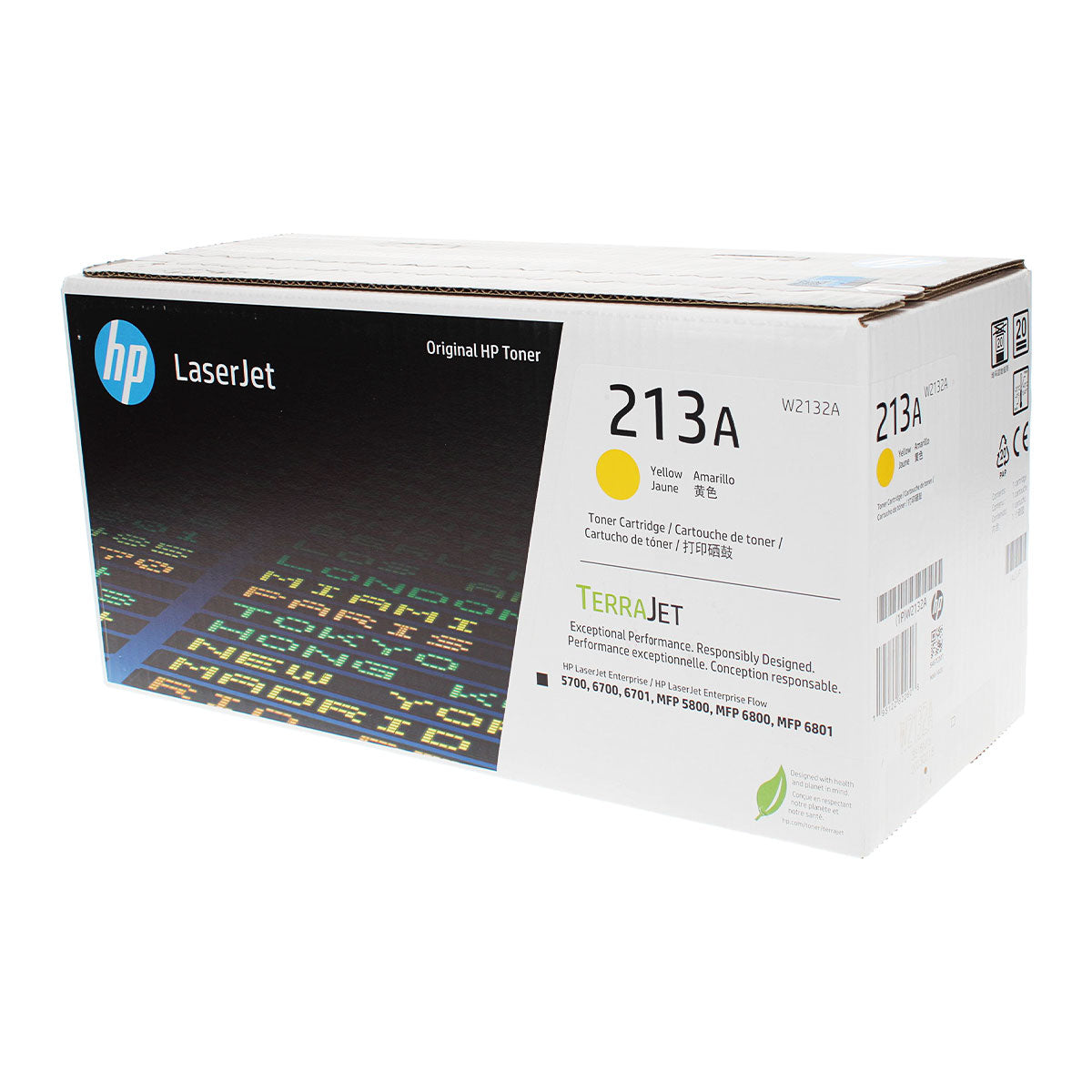 OEM HP (W2132A) Toner Cartridge, Yellow, 3K Yield