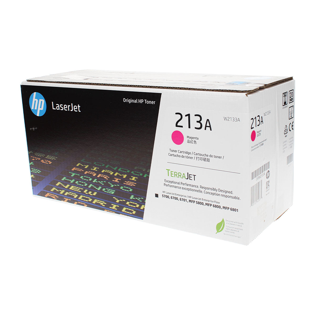 OEM HP (W2133A) Toner Cartridge, Magenta, 3K Yield