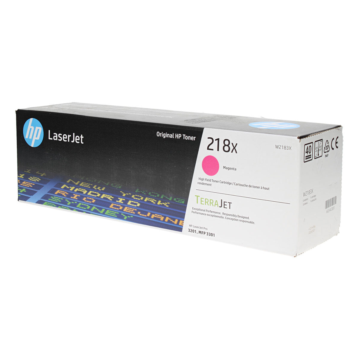 OEM HP (W2183X) Toner Cartridge, Magenta, 2.5K Yield