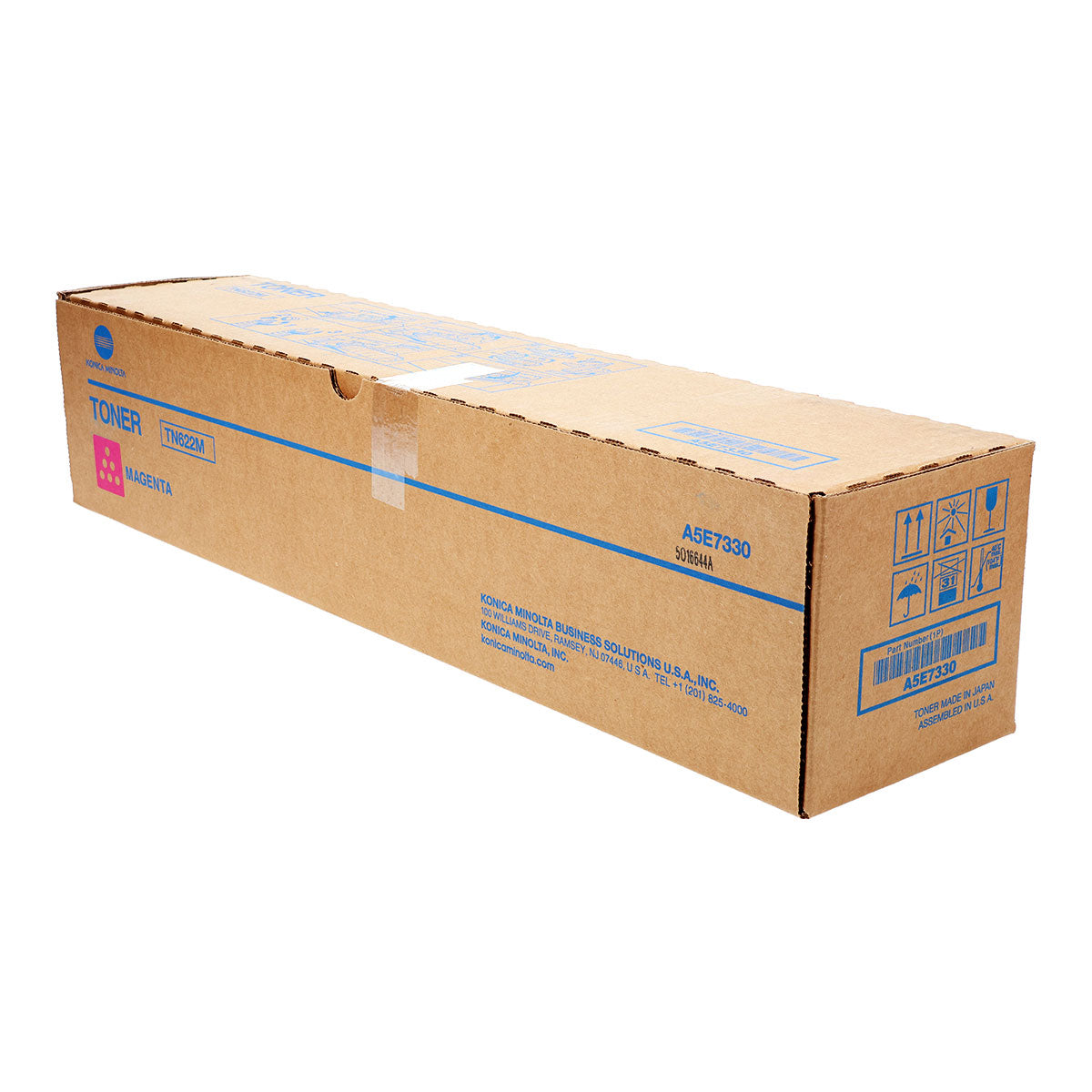 OEM Konica Minolta TN622M (A5E7330) Toner Cartridge, Magenta, 92K Yield