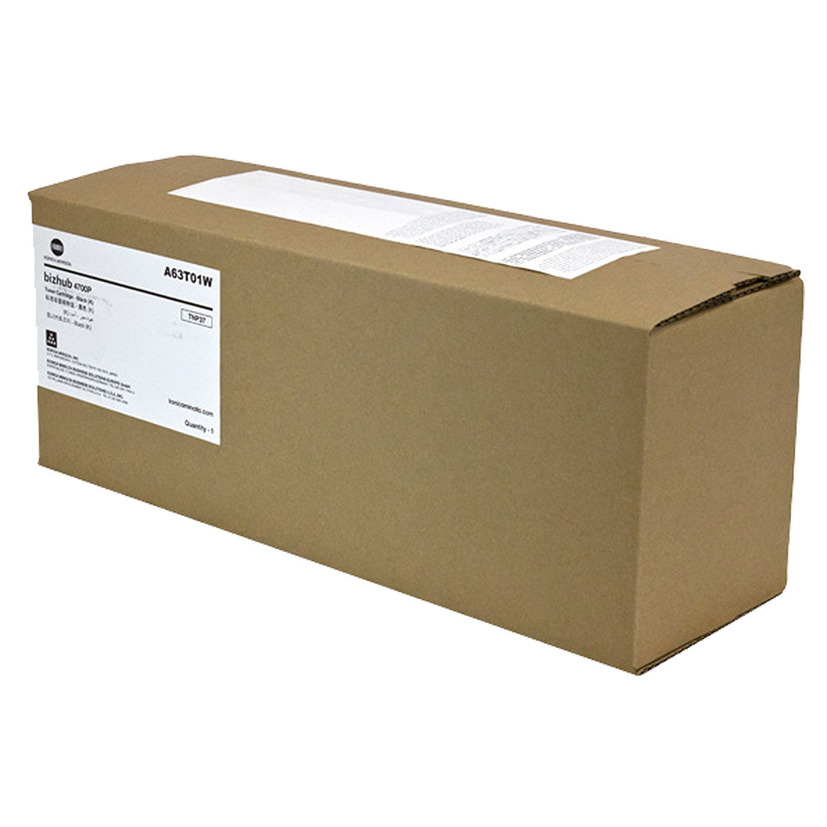 OEM Konica Minolta TNP37 (A63T01W) Toner Cartridge, Black, 20K Yield