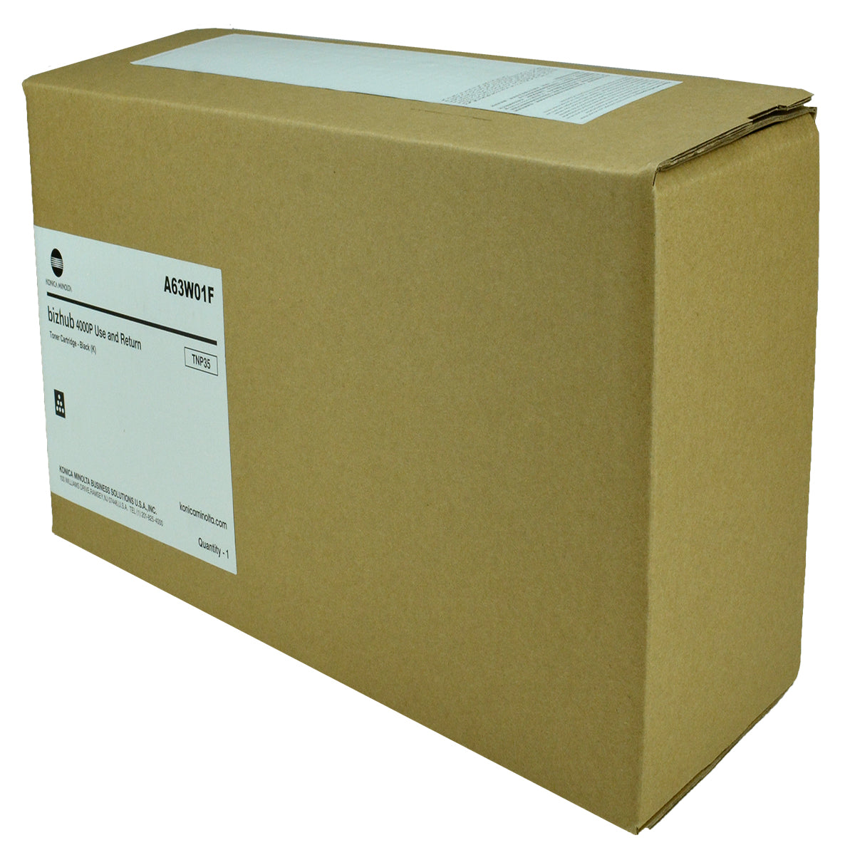 OEM Konica Minolta TNP35 (A63W01F) Toner Cartridge, Black, 20K Yield, Return Program