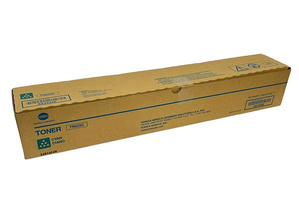 Konica Minolta TN623C (A8J3430) Toner Cartridge, Cyan, 20.5K Yield