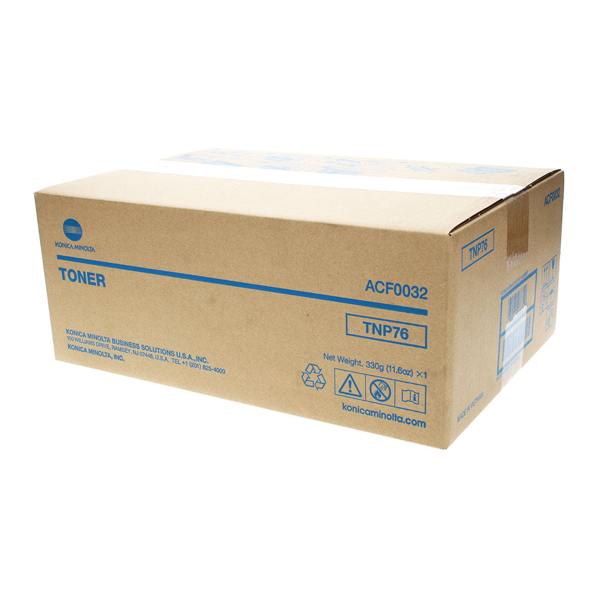 OEM Konica Minolta TNP76 (ACF0032) Toner Cartridge, Black, 12K Yield