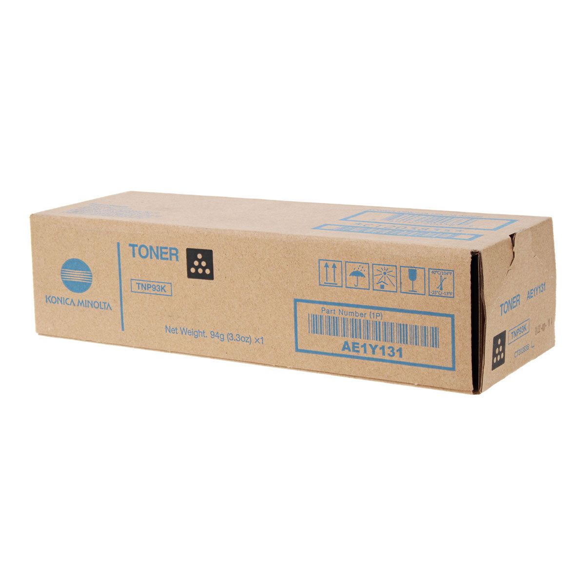 OEM Konica Minolta TNP93K (AE1Y131) Toner Cartridge, Black, 6K Yield