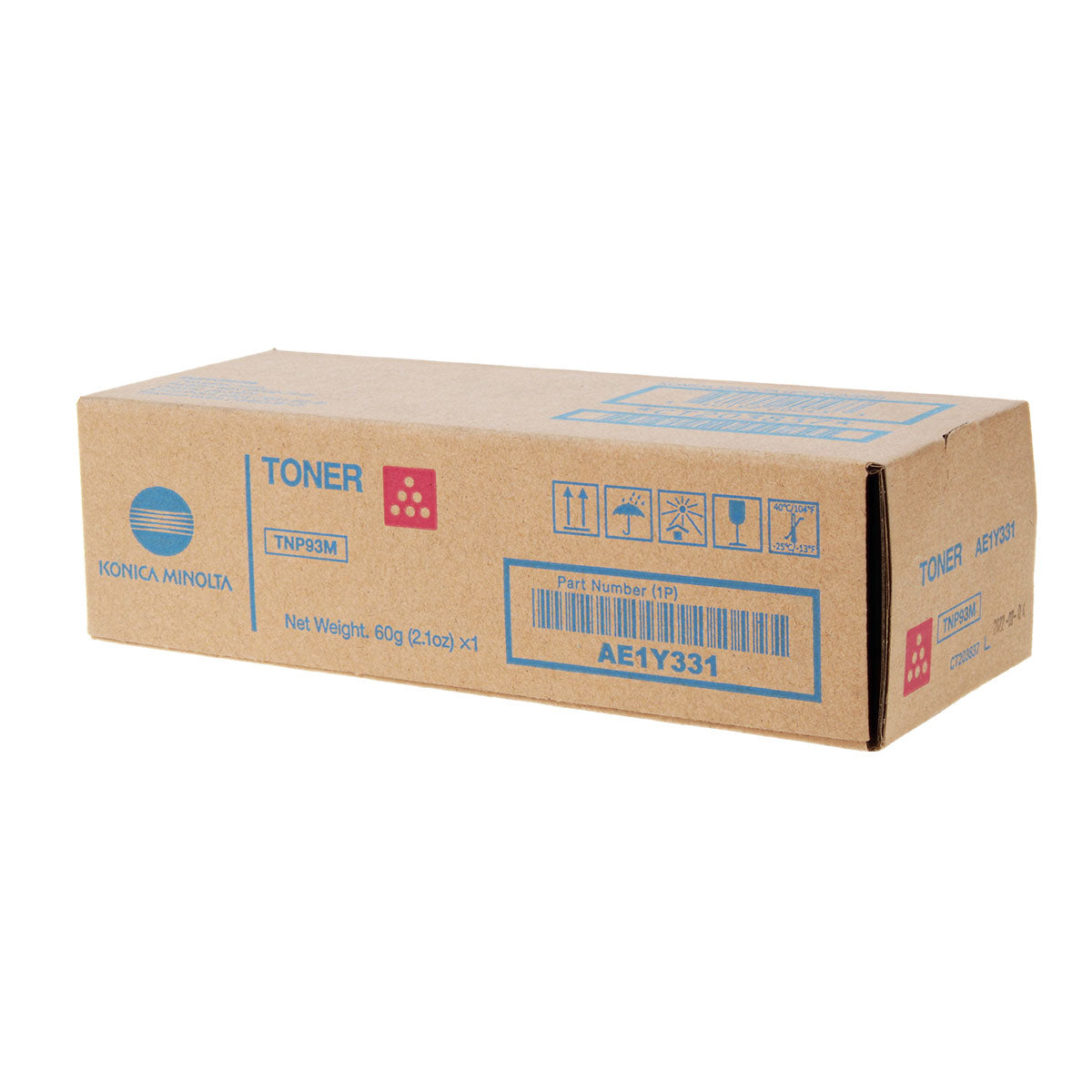 OEM Konica Minolta TNP93M (AE1Y331) Toner Cartridge, Magenta, 4K Yield
