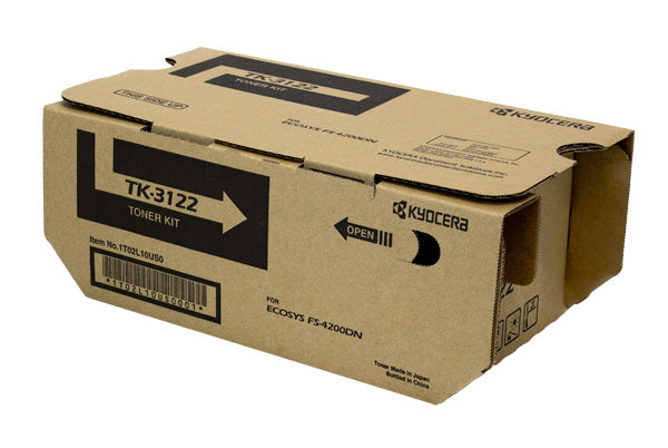 OEM Kyocera Mita TK-3122 (1T02L10USV, 1T02L10US1) Toner Cartridge, Black, 21K Yield