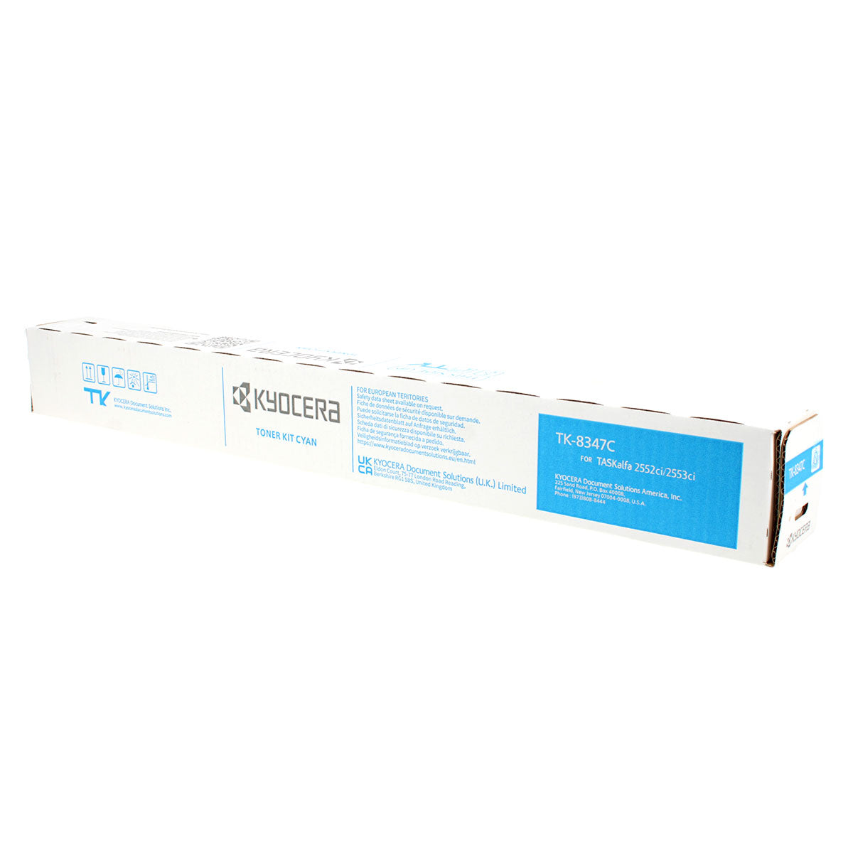 OEM Kyocera Mita TK-8347C (1T02L7CUSX) Toner Cartridge, Cyan, 12K Yield