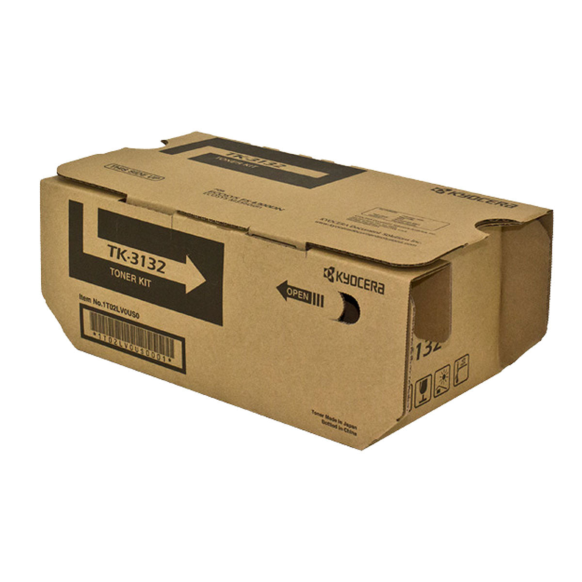 OEM Kyocera Mita TK-3132 (1T02LV0US0) Toner Cartridge, Black, 25K Yield