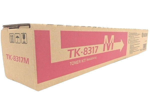 OEM Kyocera Mita TK-8317M (1T02MVBUS0) Toner Cartridge, Magenta, 6K Yield