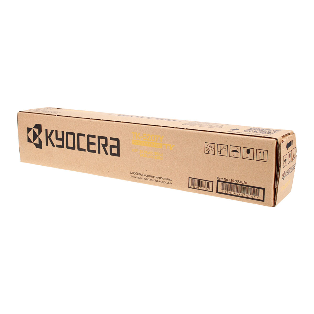 OEM Kyocera Mita TK-5207Y (1T02R5AUS0) Toner Cartridge, Yellow, 12K Yield