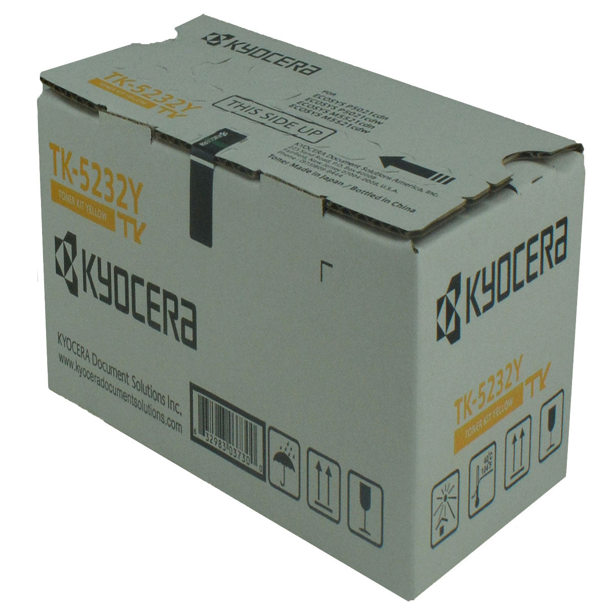 OEM Kyocera Mita TK-5232Y (1T02R9AUSV) Toner Cartridge, Yellow, 2.2K High Yield