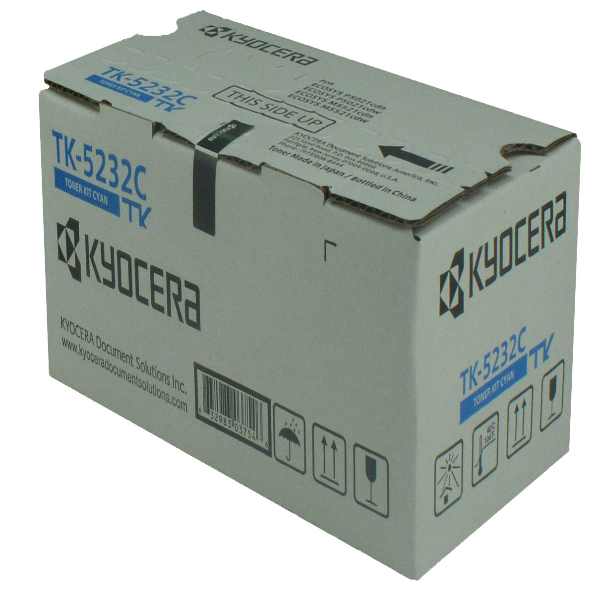 OEM Kyocera Mita TK-5232C (1T02R9CUSV) Toner Cartridge, Cyan, 2.2K High Yield