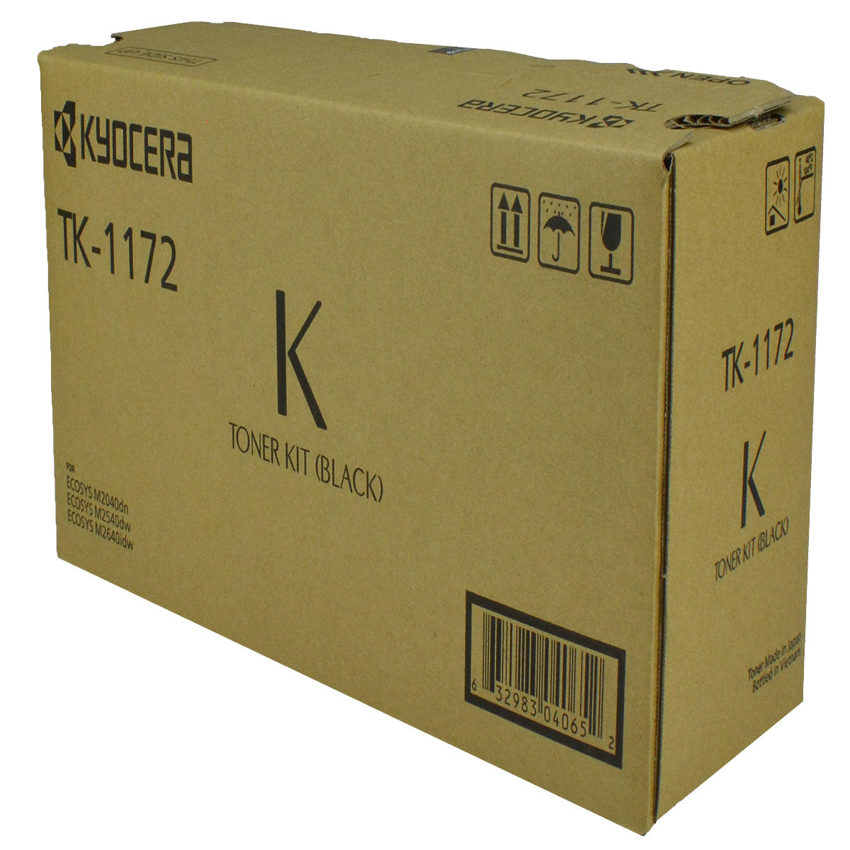 OEM Kyocera Mita TK-1172 (1T02S50US0) Toner Cartridge, Black, 7.2K Yield