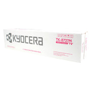 OEM Kyocera Mita TK-8737M (1T02XNBUS0) Toner Cartridge, Magenta, 40K Yield